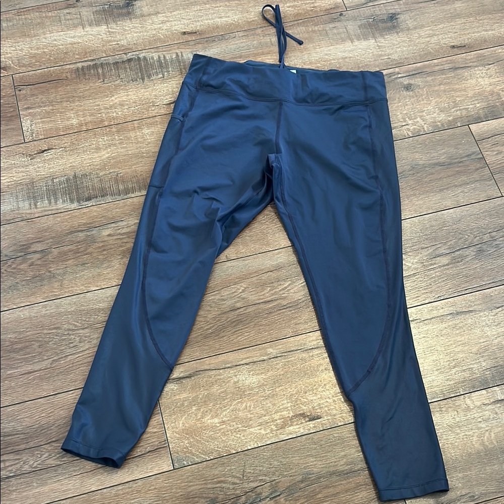 Navy Blue Athletic Leggings